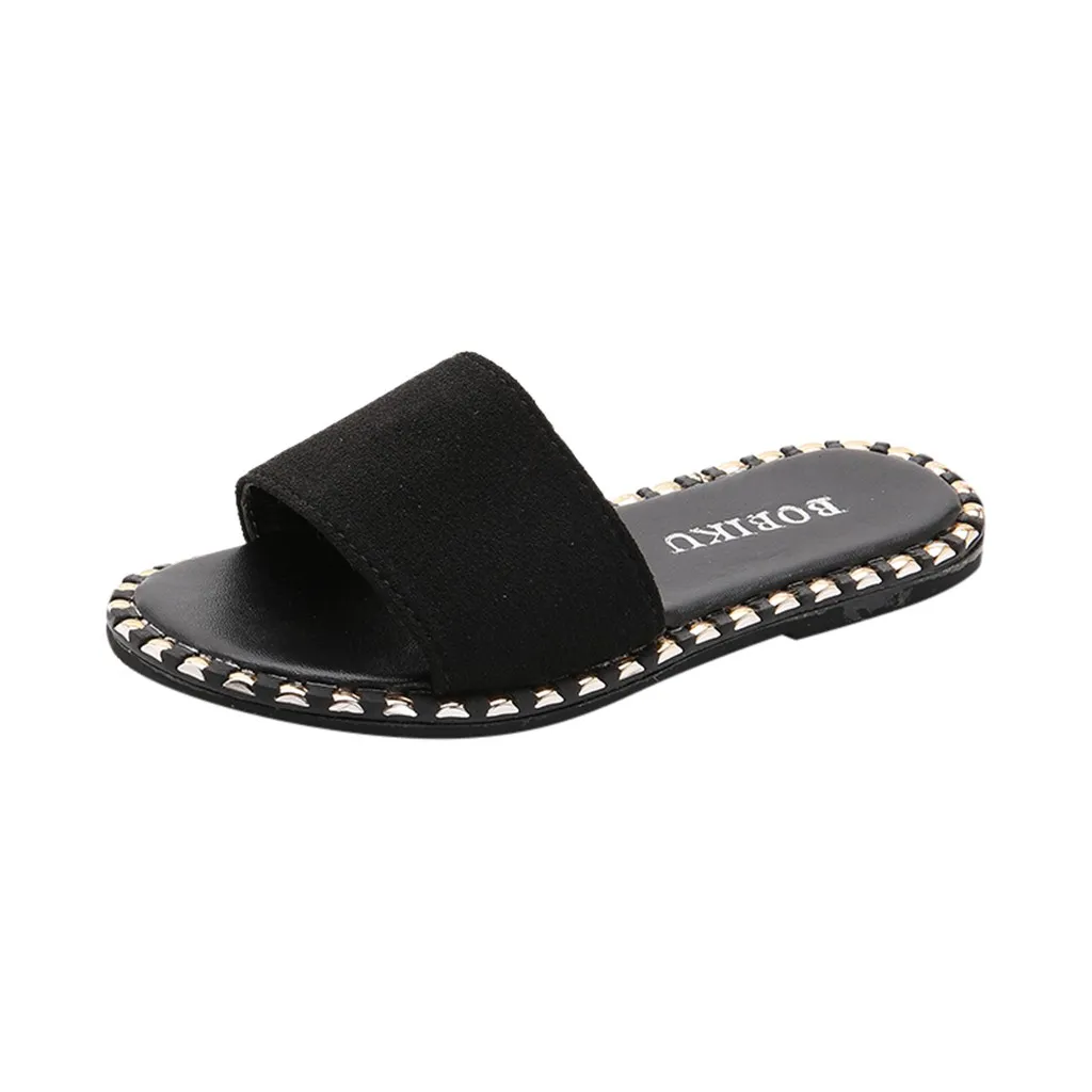Korean children's slippers - Black