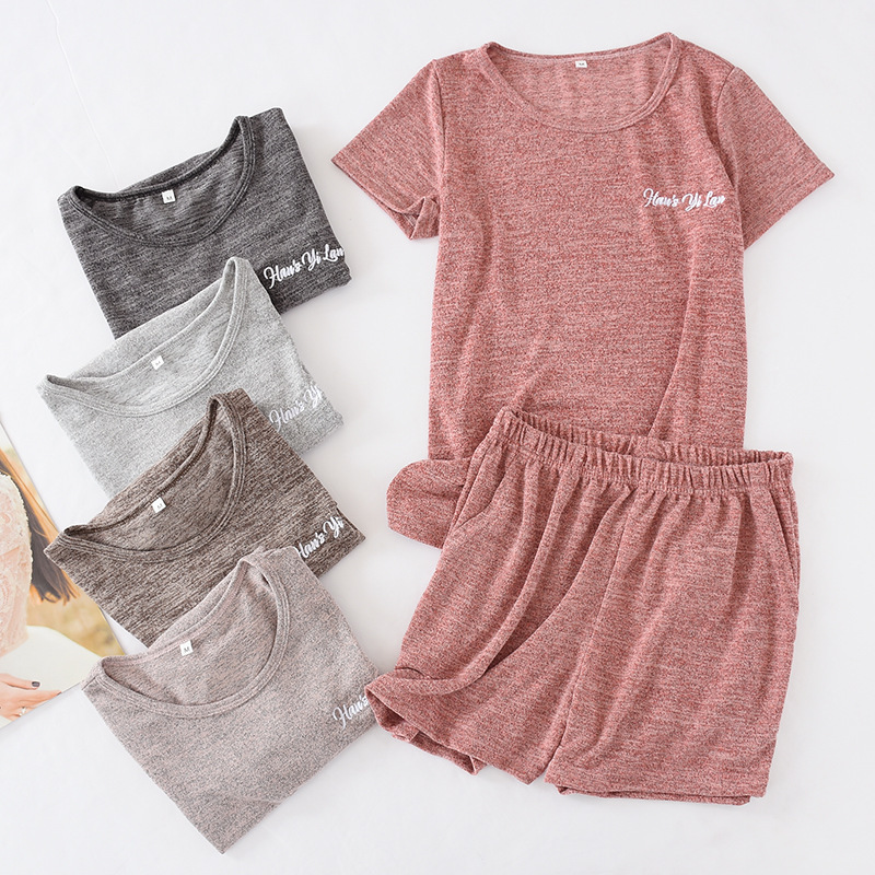 Lazy pajamas short sleeve shorts