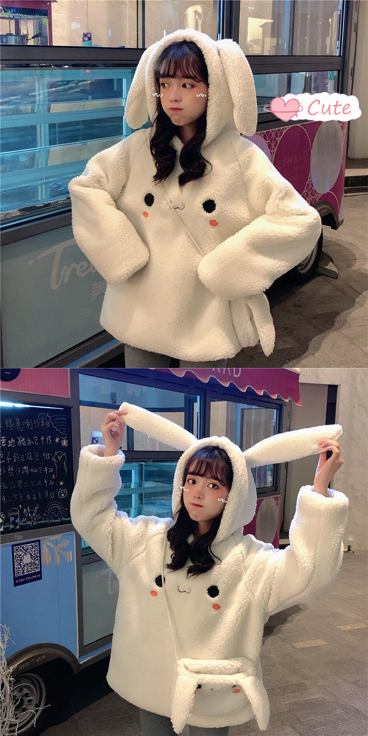 Wild faux lamb wool sweater