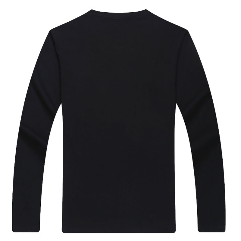 Casual solid color printed long sleeve