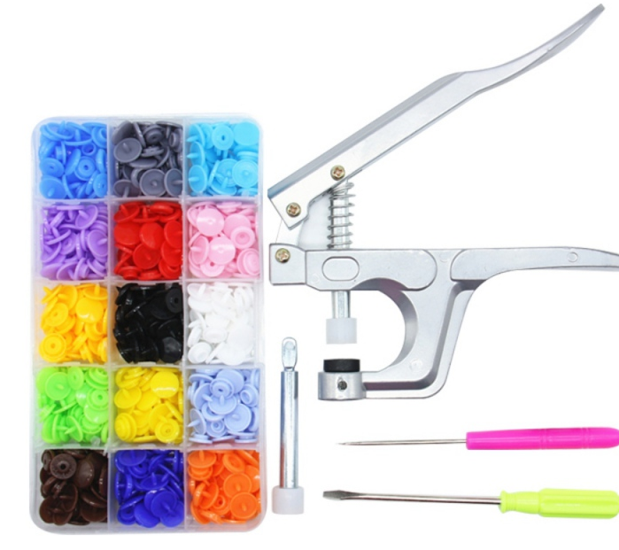 24-Color button installation tool