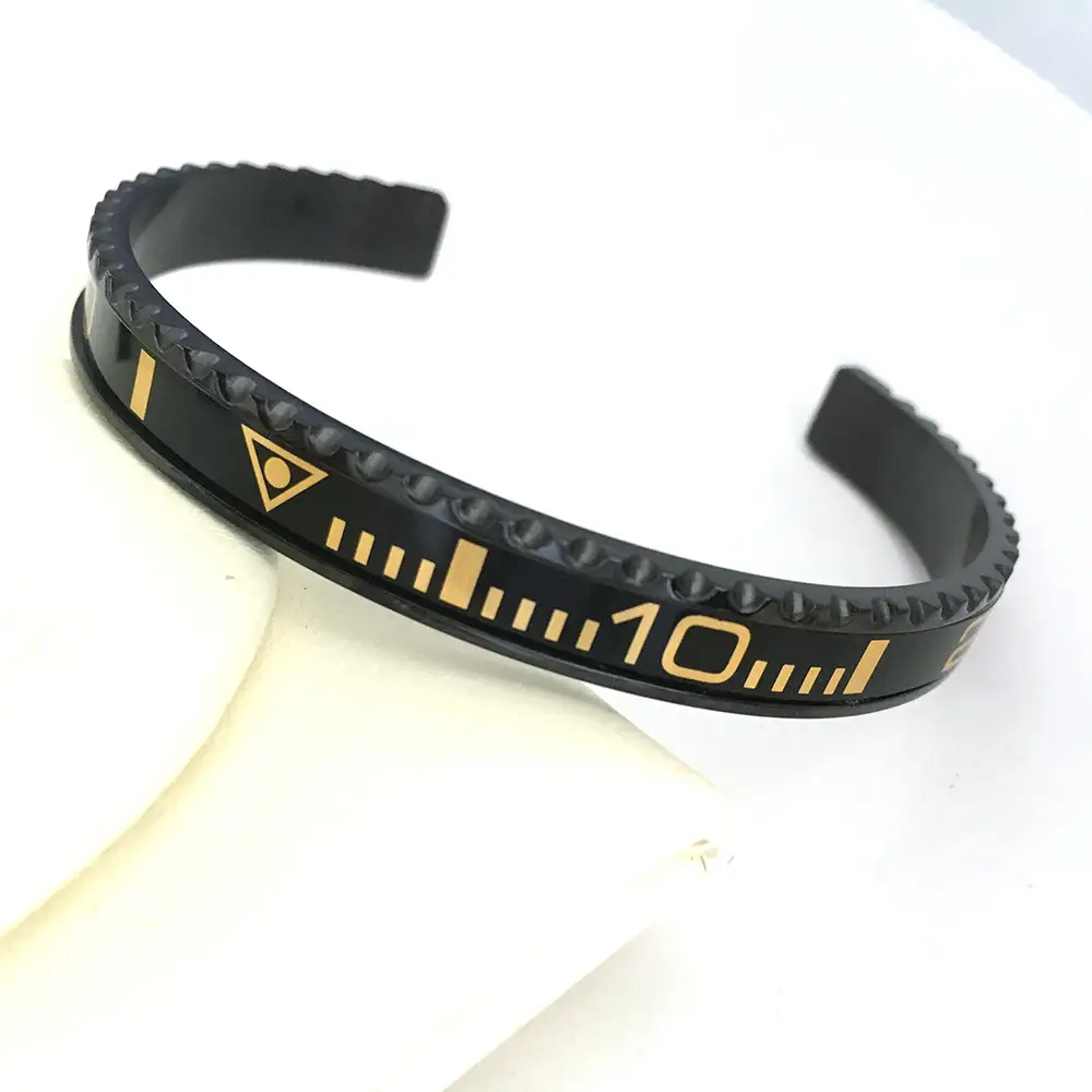 Pink gold black water ghost dial speed bracelet