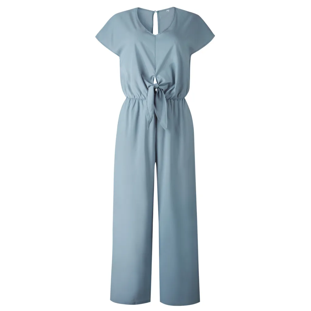 Button female jumpsuit - Green