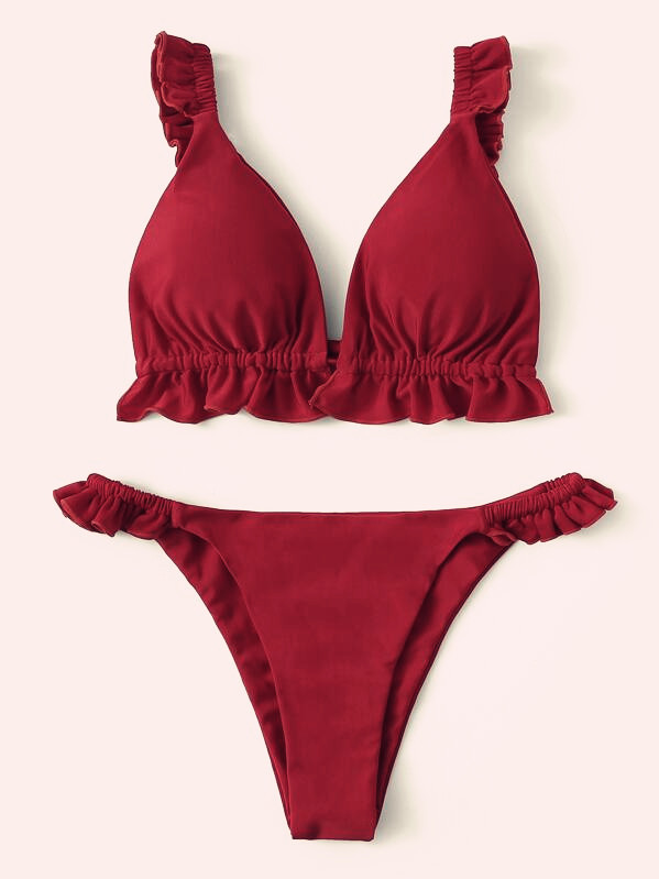 Pleated small flashing triangle bag back strap