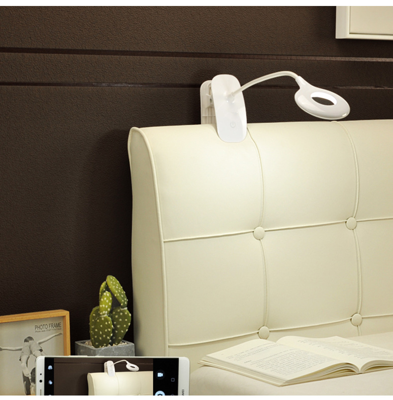 Ring clamp charging table lamp