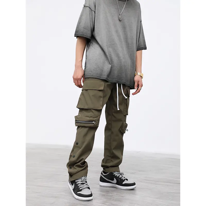 Men's casual breasted pants
