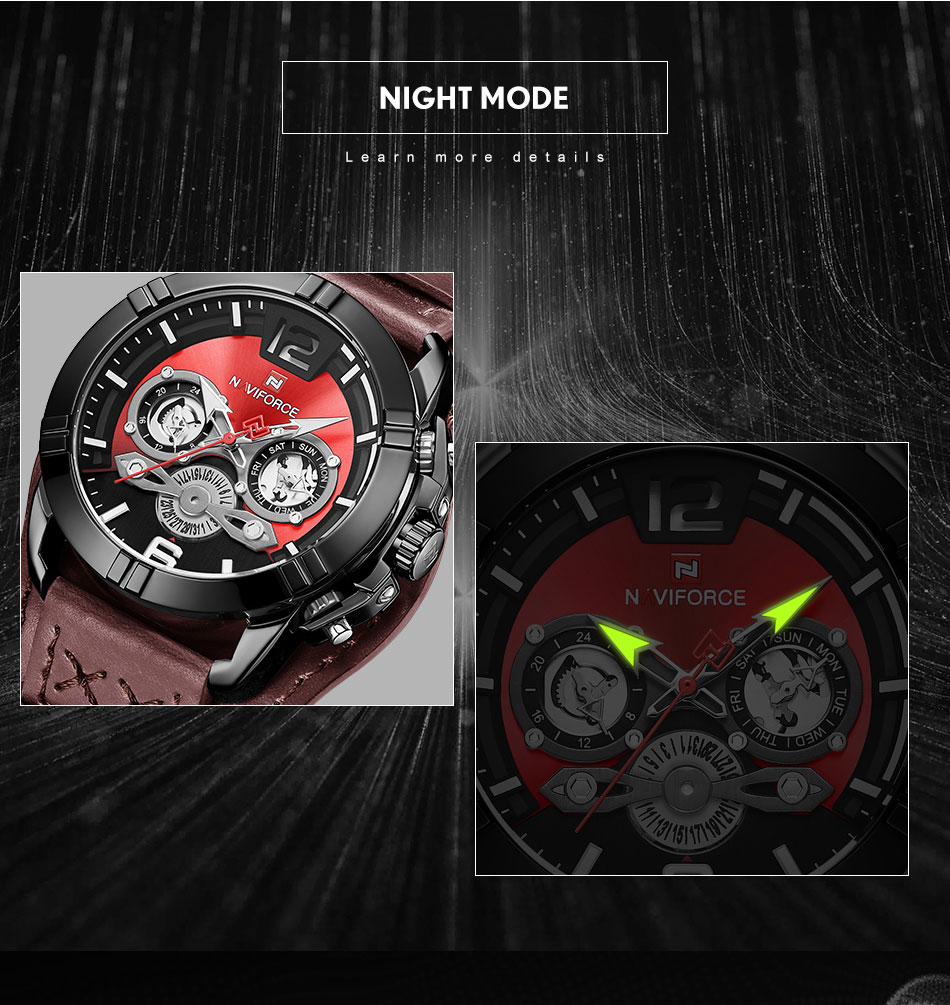 Waterproof sports quartz watch