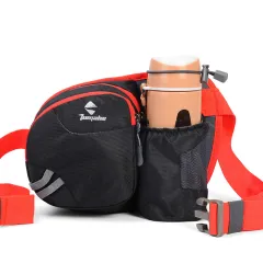 Multifunctional Outdoor Waist Bag Waterproof Nylon Camping Travelling Bag - Black - View 1