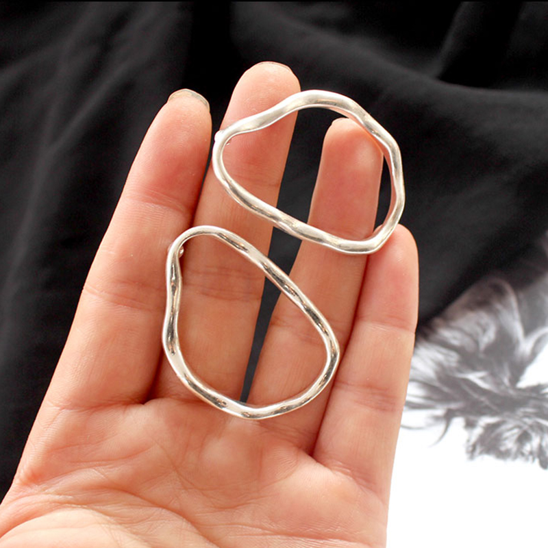 Simple retro irregular geometric women stud earrings