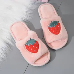 Fruit cotton slippers women - Strawberry-38 - View 1