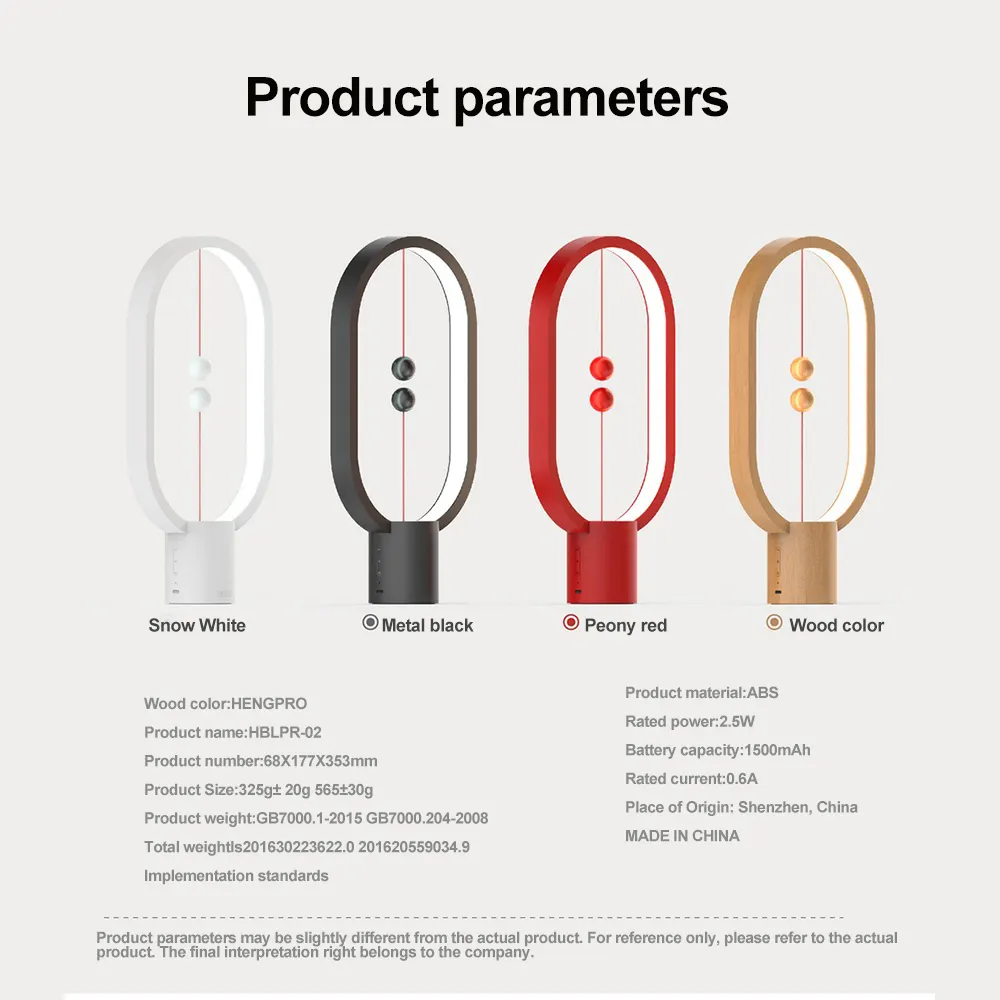 Balanced Magnetic Bedside Night Light
