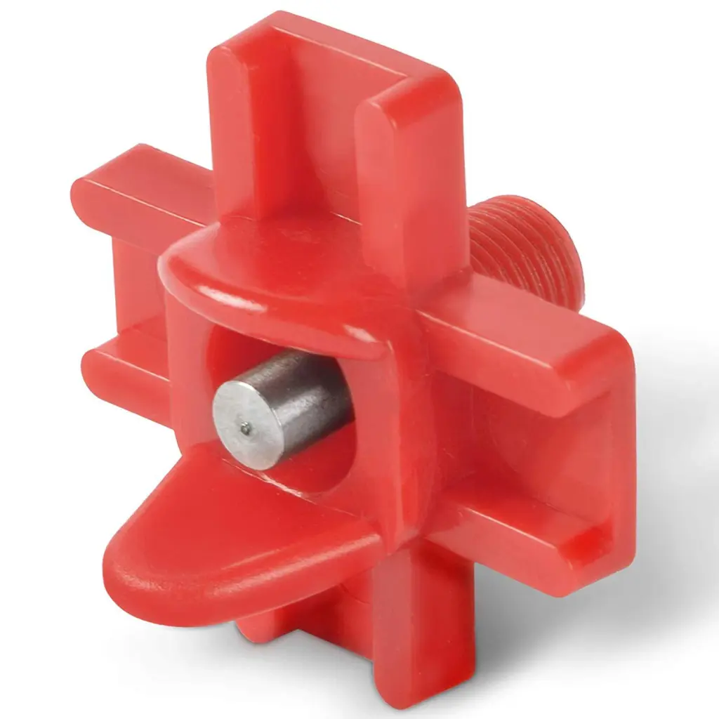 Horizontal Side Mount Chicken Waterer - Red 20Pcs