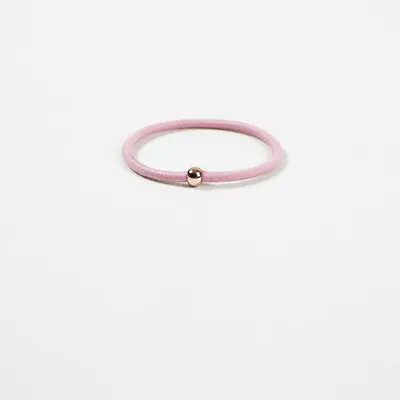 Elastic rubber band with beads Pink - Shop at LoveMi