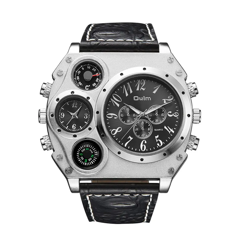 Dual Time Zone Quartz Watch for Men