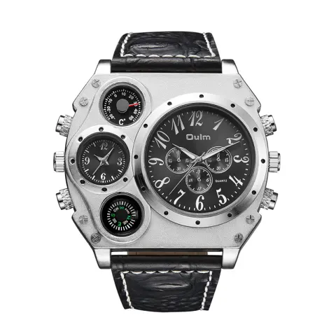 Dual Time Zone Quartz Watch for Men