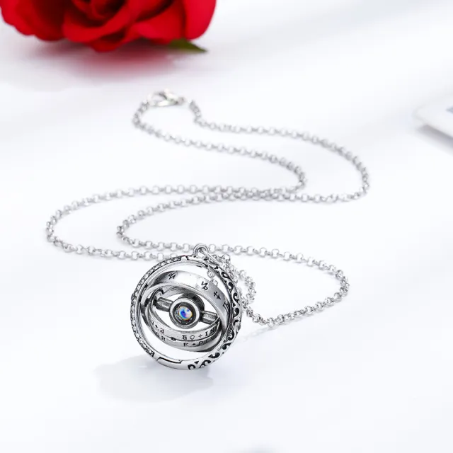100 languages i love you ladies pendant necklace Silver - Shop at LoveMi