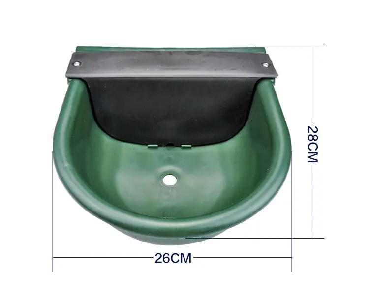 Plastic drinking bowl for cattle
