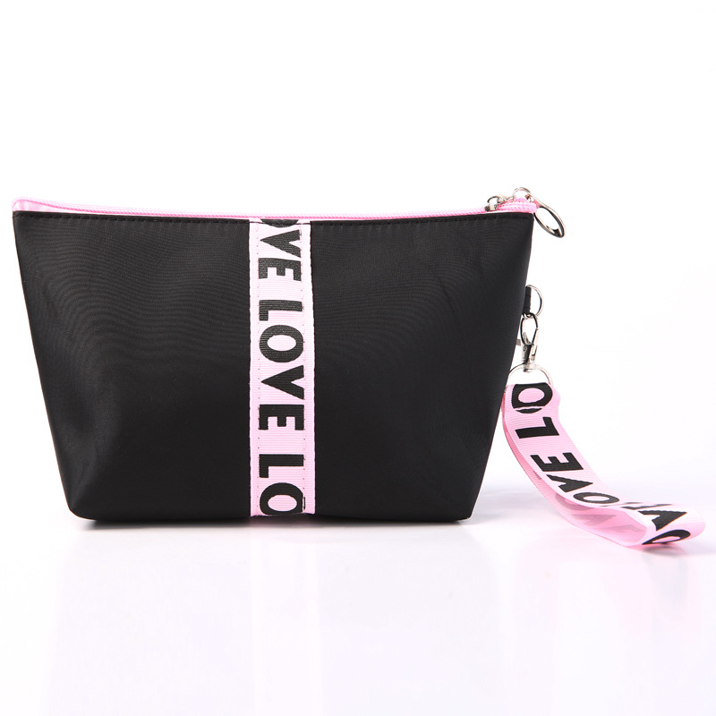 Nylon flat angle makeup storage bag