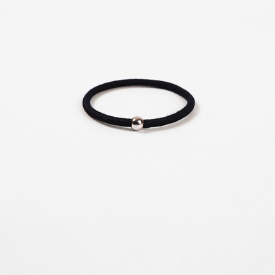 Elastic rubber band with beads Black - Shop at LoveMi