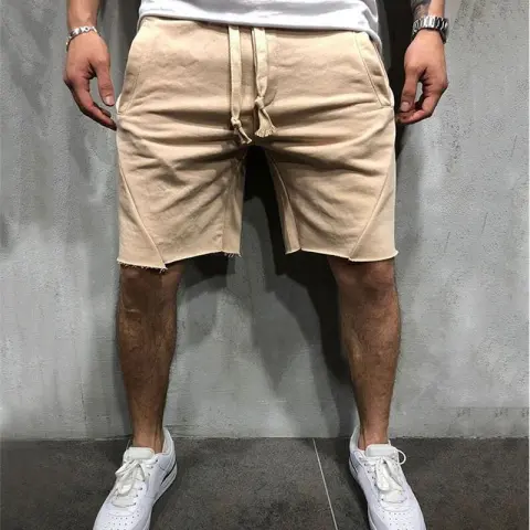 Summer Mens Gym Sports Sport Grey Shorts for Men