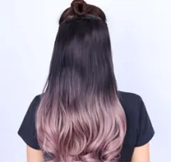 Big wave one piece wig hair piece - Gradient Bottom - View 1