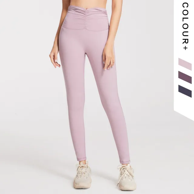 High waist stretch fitness pants Pink - Shop at LoveMi
