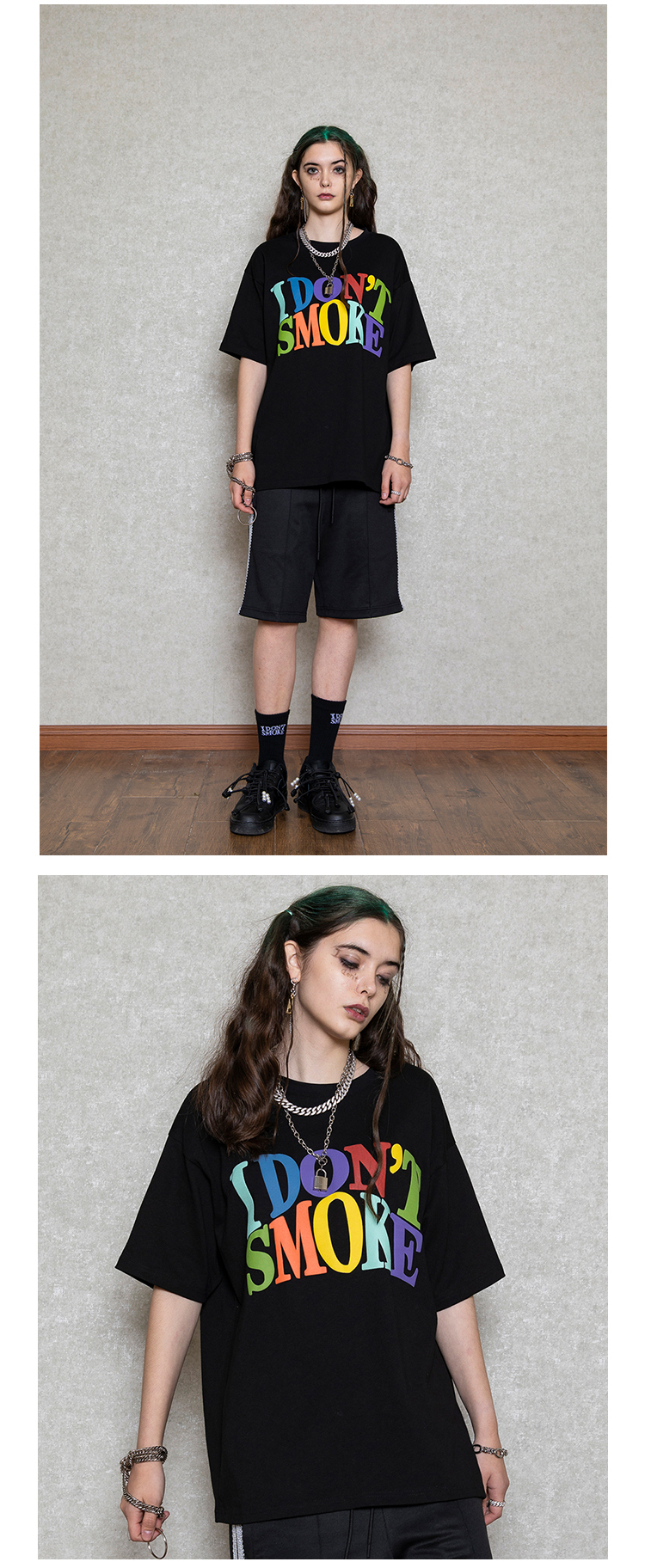 Rainbow print couple short sleeve