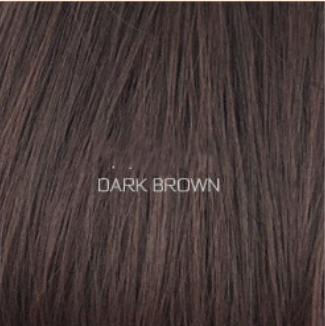 Oblique bangs short straight hair hood Dark Brown - Shop at LoveMi