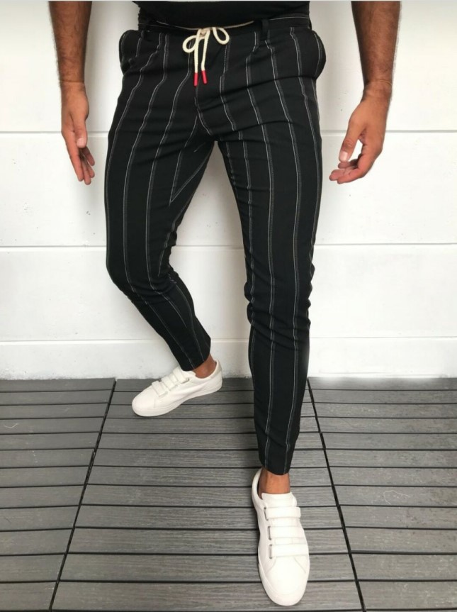 Men's striped printed tether