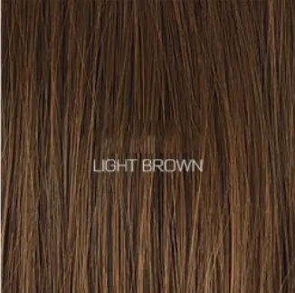 Oblique bangs short straight hair hood Light Brown - Shop at LoveMi