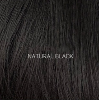 Oblique bangs short straight hair hood Black - Shop at LoveMi