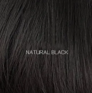 Oblique bangs short straight hair hood Black - Shop at LoveMi