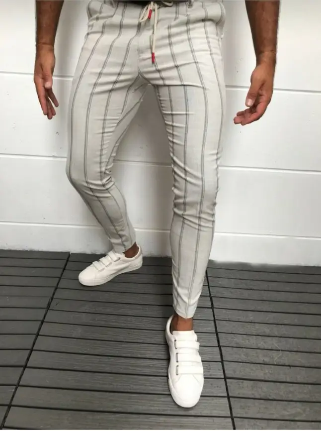 Men's striped printed tether