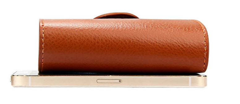 Leather organ card holder