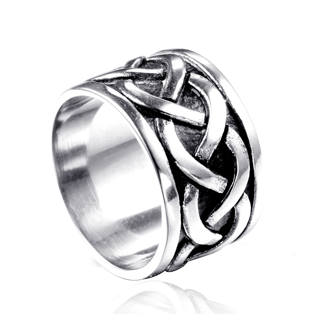 Domineering men's titanium steel ring