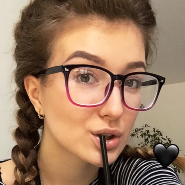 Fashion retro adult full frame glasses rivet eyeglasses