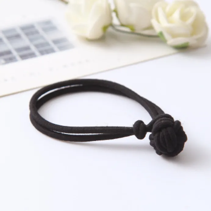 Hair tie rubber band hair band - Black