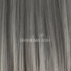Wig European and American ladies short hair grandma grey hood - Grandma Ash - View 1