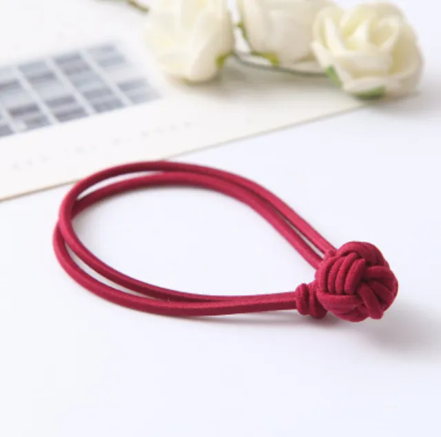 Hair tie rubber band hair band Red - Shop at LoveMi