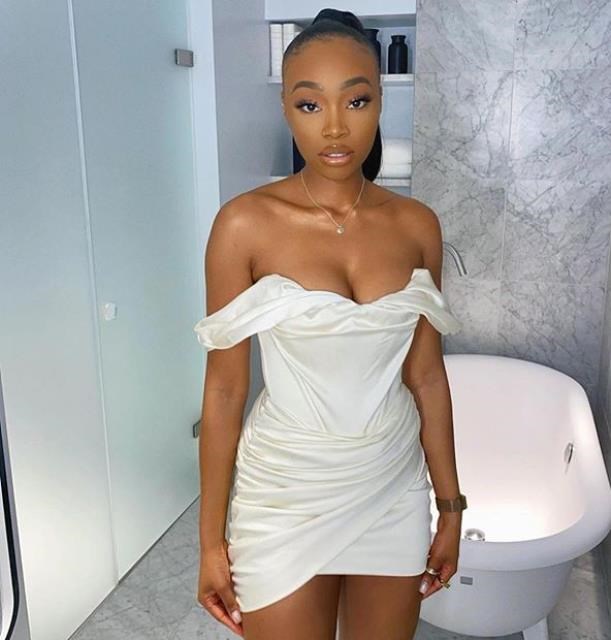 Helping the European pure color word shoulder dress of culti