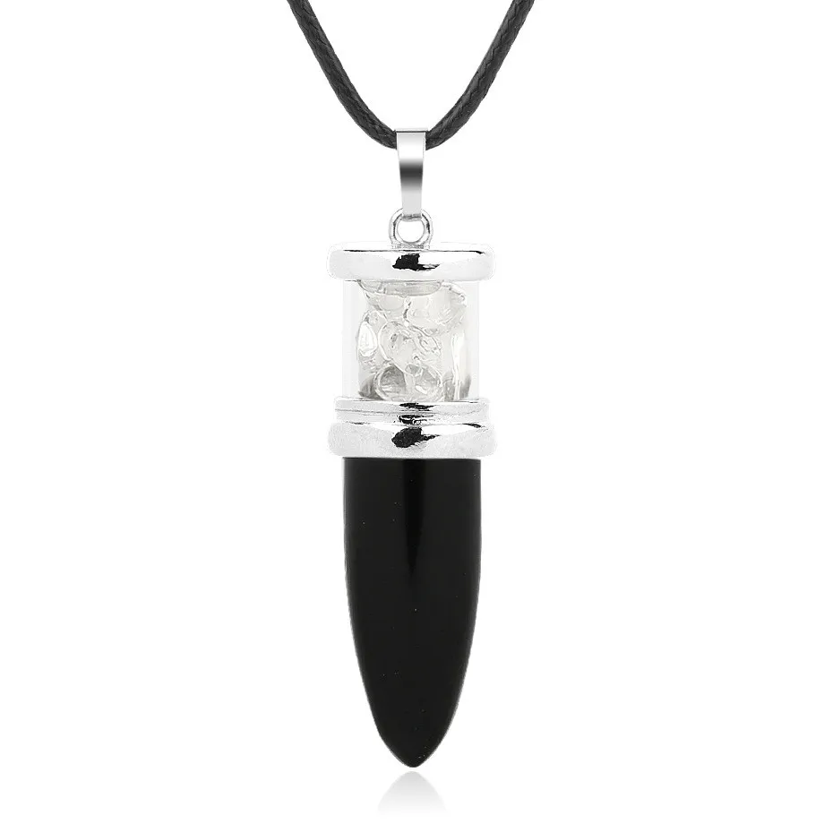 Crystal Pendant - Black