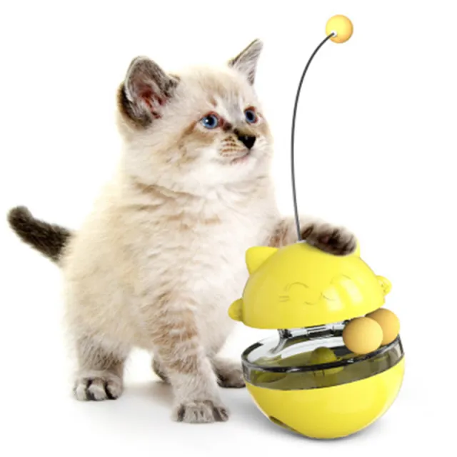 Lucky Cat Track Turntable Ball Toy Yellow - Shop at LoveMi