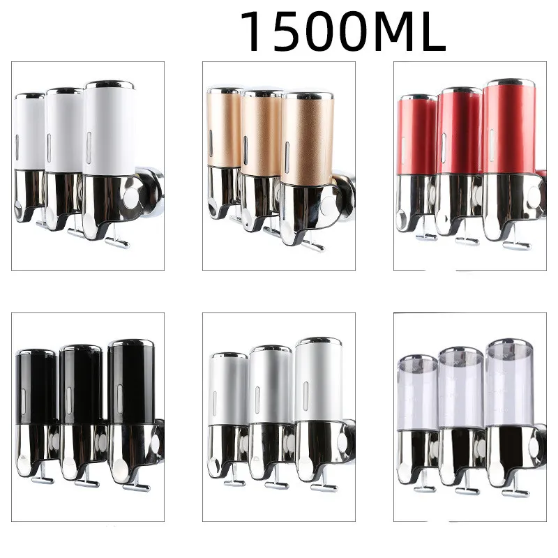 Hotel toilet wall-mounted soap dispenser - Silver 1500Ml