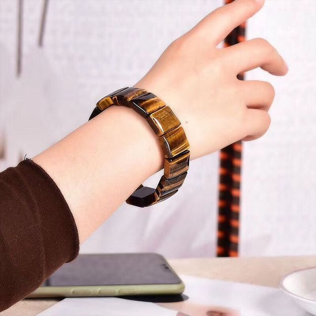 Natural Yellow Tiger Eye Bracelet — foto 3
