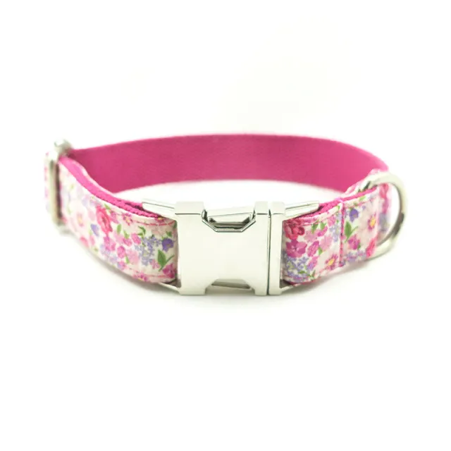 Purple Flower Metal Buckle Durable Dog Collar Flower - Shop at LoveMi