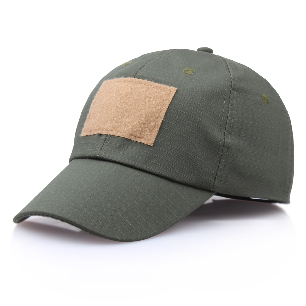 Velcro camouflage baseball cap tactical cap baseball cap · Army Green-58 60cm
