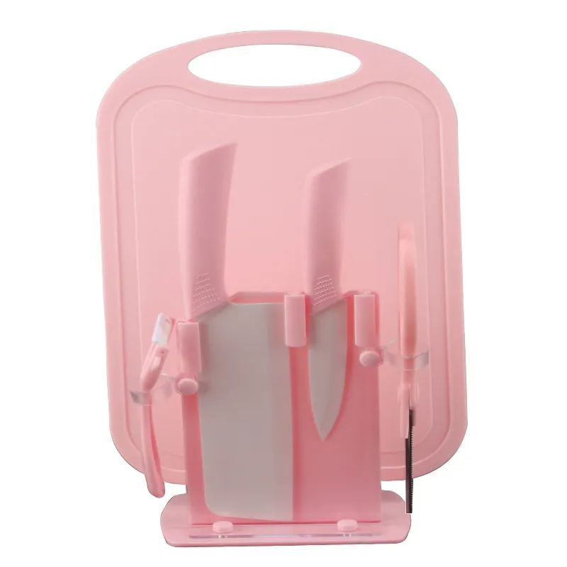 of ceramic knife set - Pink