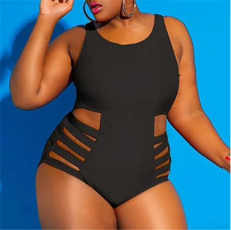 Women's plus size swimsuit Black - Shop at LoveMi