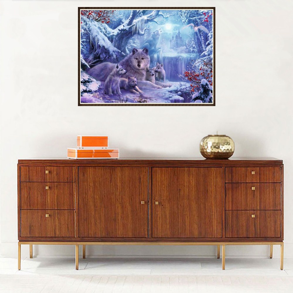 Wolf's new DIY diamond painting