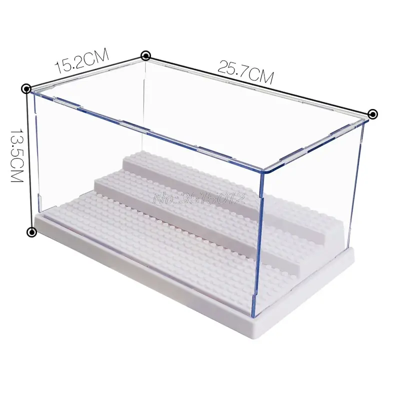 Transparent assembled building block box